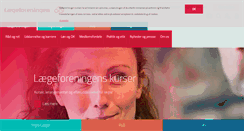 Desktop Screenshot of laeger.dk
